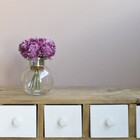 Buquê De Peônias Abertas Artificiais Roxas  | Linha Permanent